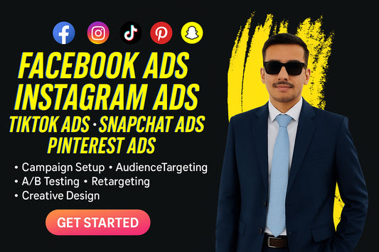 Run & Manage Facebook, Instagram, TikTok, Google, Pinterest, Snapchat ads campaign for leads and sales